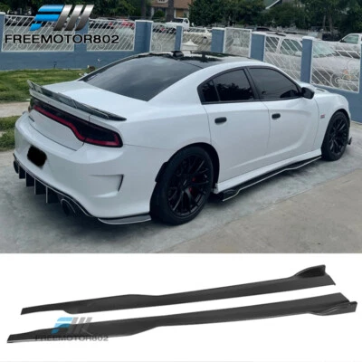 Par de faldones laterales Fit 12-23 Dodge Charger 86,5" SRT Daytona Scat Pack GT R/T PP Foto 1 de 4