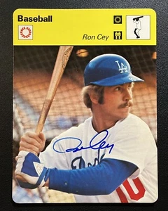 1977-79 Sportscaster Ron Cey Signed Authentic Autograph Los Angeles Dodgers - Picture 1 of 2