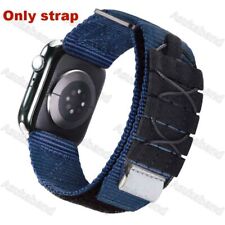 For Apple Watch 3 5 SE 6 7 8 Ultra 49mm Strap Band Hoop Loop Nylon Watchband