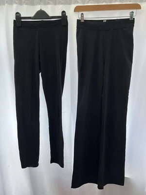 Women's XS Navy Black Boot Cut Skinny Leggings H&M Decathlon - Image 1 of 4