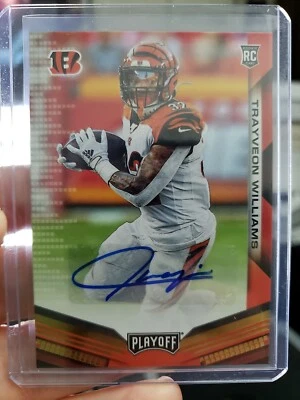 2019 Panini Playoff Rookie Auto #276 Trayveon Williams   BENGALS - Image 1 of 2