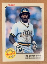 1983 Fleer Rickey Henderson HOF Super Star Special #639 Near Mint or Better
