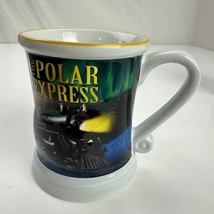 Polar Express Coffee Mug Warner Bros Cup 3D Embossed - Picture 1 of 5