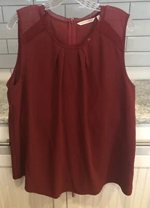 NWT SOFT SURROUNDINGS Teagan Tank Tunic Sz XL Sleeveless Top Morrocan Red￼ - Picture 1 of 11