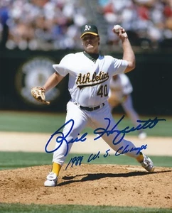 Autographed RICK HONEYCUTT  Oakland A's 8x10 Photo w/ COA - Picture 1 of 1