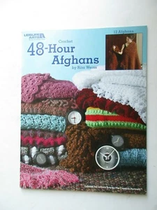 Leisure Arts 48-Hour Afghans 12 Crochet Afghans Pattern Booklet 3694 Rita Weiss - Picture 1 of 3