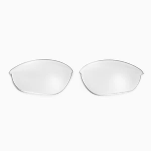 Walleva Clear Non-Polarized Replacement Lenses For Oakley Half Jacket Sunglasses - Picture 1 of 7