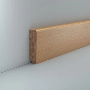 Sockelleiste Holz Eiche 20 x 80 mm Unbehandelt Fußleiste Leiste Holz Parkett - Bild 1 von 4