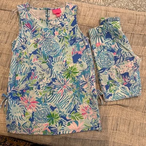 Lilly Pulitzer Girls Size Large (8-10) 2 Piece Outfit EUC - Picture 1 of 7