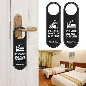 Brand New Door Knobs Door Sign Practical Wall Decoration 24*8cm Leather - Picture 1 of 12