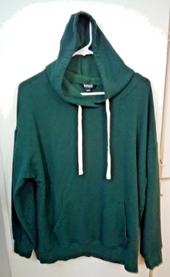 Sudadera con capucha verde grande Buffalo David Bitton para hombre manga larga con cordón Foto 1 de 4