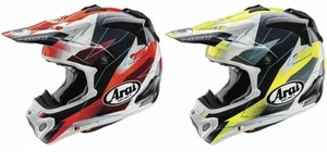 ARAI VX-Pro4 Helmet Resolute Red Yellow MX ATV DOT SNELL - Bild 1 von 3