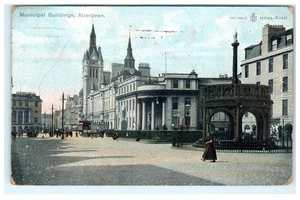 Vintage Aberdeen Gemeindegebäude Schottland zuverlässige Serie Postkarte - Bild 1 von 2