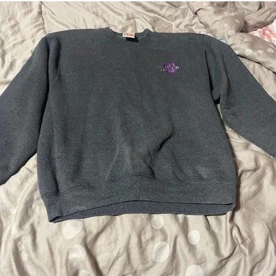 Sudadera para mujer Wilson carbón con logotipo violeta talla mediana Foto 1 de 4