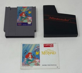 NES Nintendo - Disney's The Little Mermaid w/ Manual & Dust Cover (Capcom, 1991)