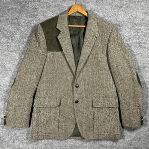 VINTAGE Lynton Countrywear Harris Tweed Shooting Hacking Jacket Sz 42 - Picture 1 of 20