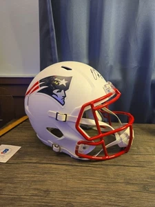 Casco replica JC Jackson firmato New England Patriots Speed NFL - Foto 1 di 9