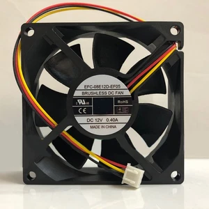For DWPH EFC-08E12D-EF05 80*80*25mm 12V 0.40A 3-Wire Switch Cooling Fan - Picture 1 of 4