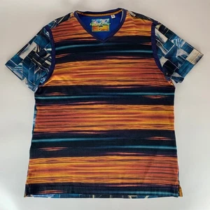 Robert Graham Mulitcolor V-Neck Kurzarm Shirt Herren XL - Bild 1 von 6