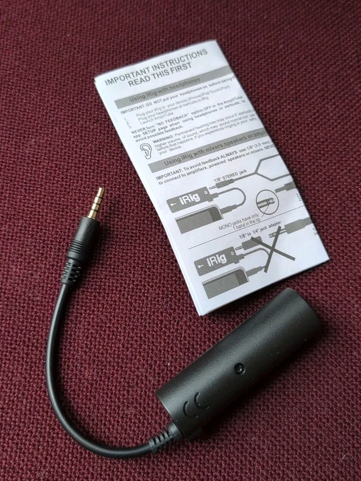 iRig IK Multimedia Mobile Guitar Interface for iOS iPhone + Android Lightly USED - Image 1 of 1