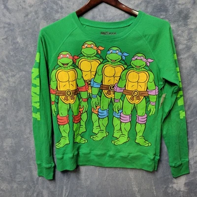 Nickelodeon Teenage Mutant Ninja Turtles TMNT Green Graphic Sweatshirt - Image 1 of 4