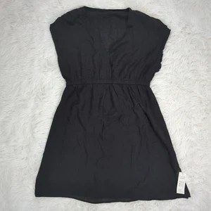 Women's Cupshe Delina Plunge Cover-up Dress Black Size Large - Picture 1 of 3