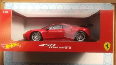 Hot Wheels Ferrari 458 Italia GT2 Scale 1:18 Diecast Car New Licensed - Photo 1/4