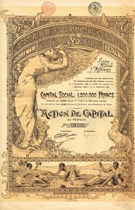 AFRICA COMMERCIAL CREDIT SOCIETY OF THE CONGO 1898 stock certificate/bond BEAUTY - Picture 1 of 1
