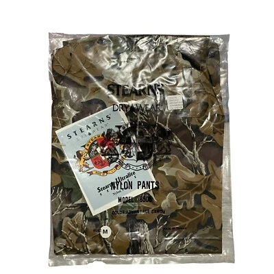 Stearns Dry Wear  Mens Advantage Camo Hunting Nylon Pants Model 8505 Size M NWT - Image 1 of 4