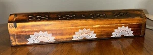 Wooden Coffin Incense Burner /Storage Box - Picture 1 of 7