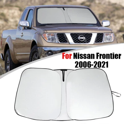 Parabrisas delantero plegable con rayos UV para Nissan Frontier 2006-2021 Foto 1 de 4
