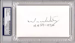 PSA/DNA WILLIAM WIRTZ "HHOF 1976" AUTOGRAPHED-SIGNED 3X5 WHITE INDEX CARD 721251 - Picture 1 of 4