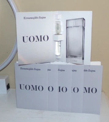 Lote de 6 aerosoles de muestra Ermenegildo Zegna ZEGNA UOMO 0,05 oz EDT (leer) Foto 1 de 4