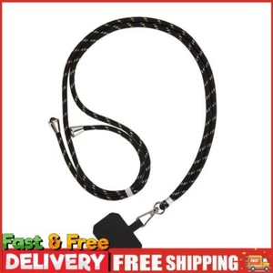 Universal Mobile Phone Lanyard Cellphone Rope (Black Gold + Black Card) ~ - Zdjęcie 1 z 8