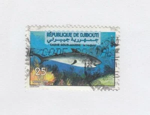 DJIBOUTI (MK5568) # 784  VF-USED 1998 MARINE LIFE-SHARK HORIZONTAL CV $135 - Bild 1 von 1