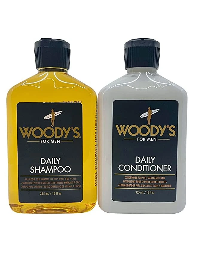 Woody's Quality Grooming for Men, champú diario y acondicionador diario (12 onzas) Foto 1 de 1