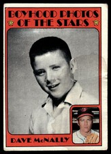 1972 Topps #344 Dave McNally See Scan