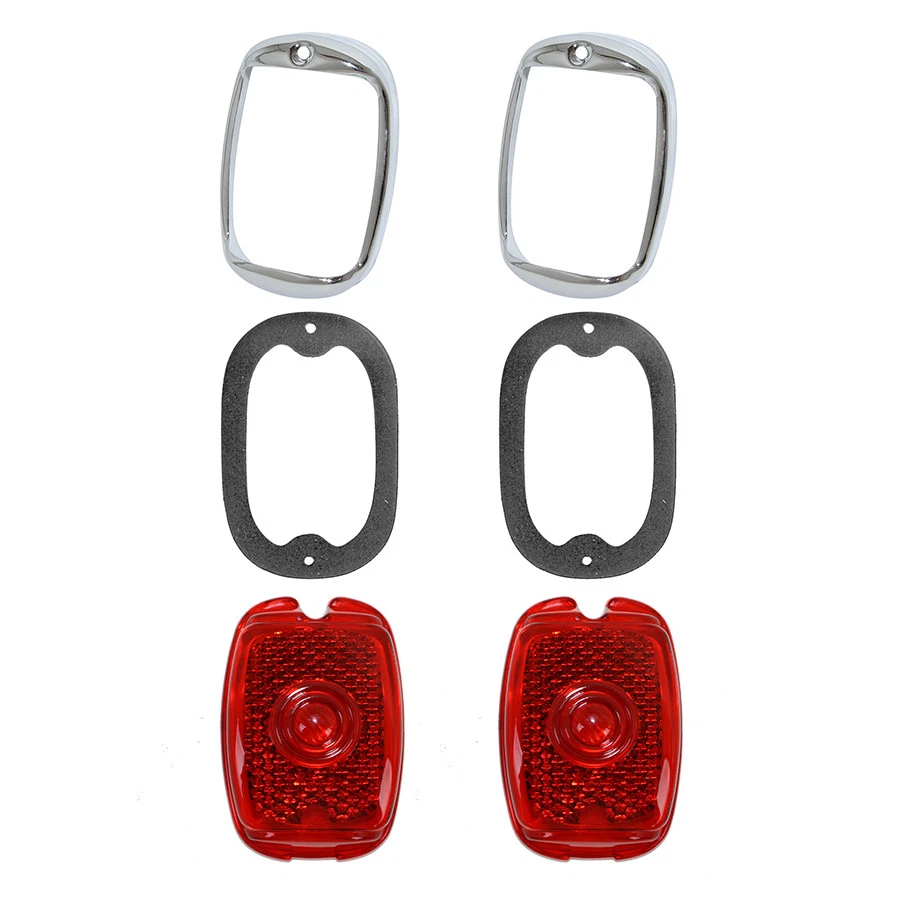 1950 1951 1952 1953 Chevrolet GMC camión luz trasera lente juntas bisel kit nuevo Foto 1 de 1