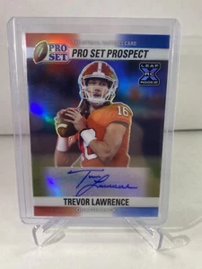 2021 Pro Set Metal Trevor Lawrence Red White And Blue Auto /10 Rookie 🔥 Jaguars - Picture 1 of 2