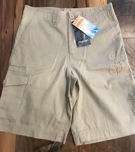 RBK reebok shorts (youth medium) beige 100% cotton - Picture 1 of 9