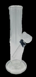Hookah Water Pipe Glass Bubbler 6" Mini Straight Tube Water Pipe - Picture 1 of 3