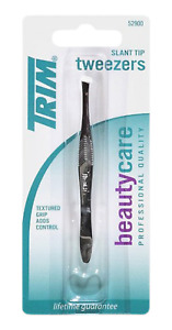 Tweezers Professional Grade Stainless Steel Trim Slant Tip Eyebrow Hair Remover