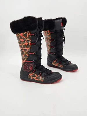 DC Chalet Slim Boot Women's Size 7 Black Athletic Red Original Prototype Rare! - Image 1 of 4