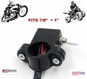 7/8"~1" Motorcycle ATV Dual Double Flash Warning Light Switch Turn Signal Lamp - Bild 1 von 5