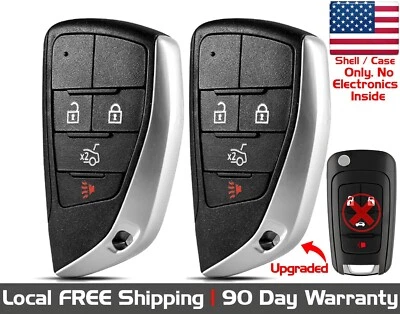 2件全新优质替换钥匙链遥控外壳/别克和雪佛兰外壳 — 第 1/4 张图片