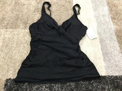 Camiseta tankini negra con aros Apt 9 para mujer talla S 4-6 nueva con etiquetas Foto 1 de 4