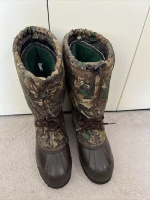 Sorel Kaufman Phantom Real Tree Hunting Snowmobile Boots Men's Size 9 - Image 1 of 4
