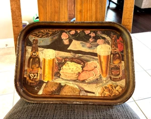 1930'S OERTELS 92 BEER GRAPHIC METAL TRAY OERTEL BREWING CO LOUISVILLE KY - Picture 1 of 3