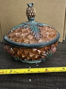Ananas Schmuck Schüssel Geschirr Box handbemalt Keramik - Bild 1 von 7