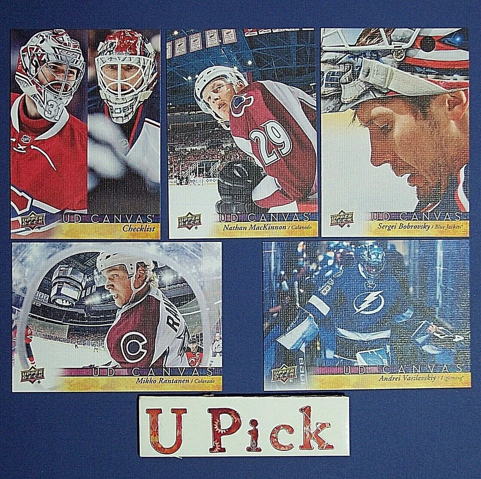 U PICK  2017/18  Upper Deck CANVAS singles  Complete Your Set  Low Price - Image 1 of 1
